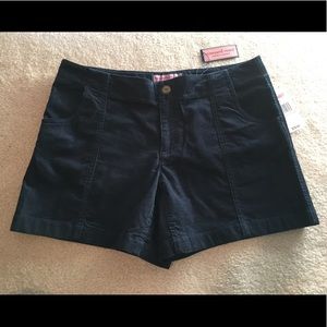 Navy corduroy shorts